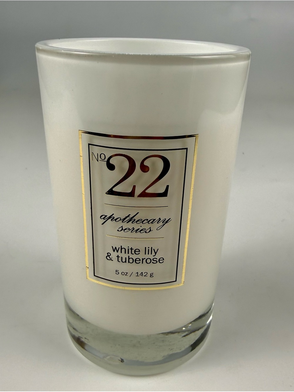 Bellevue Apothecary Series No 22 White lily & tuberose Candle 5 oz